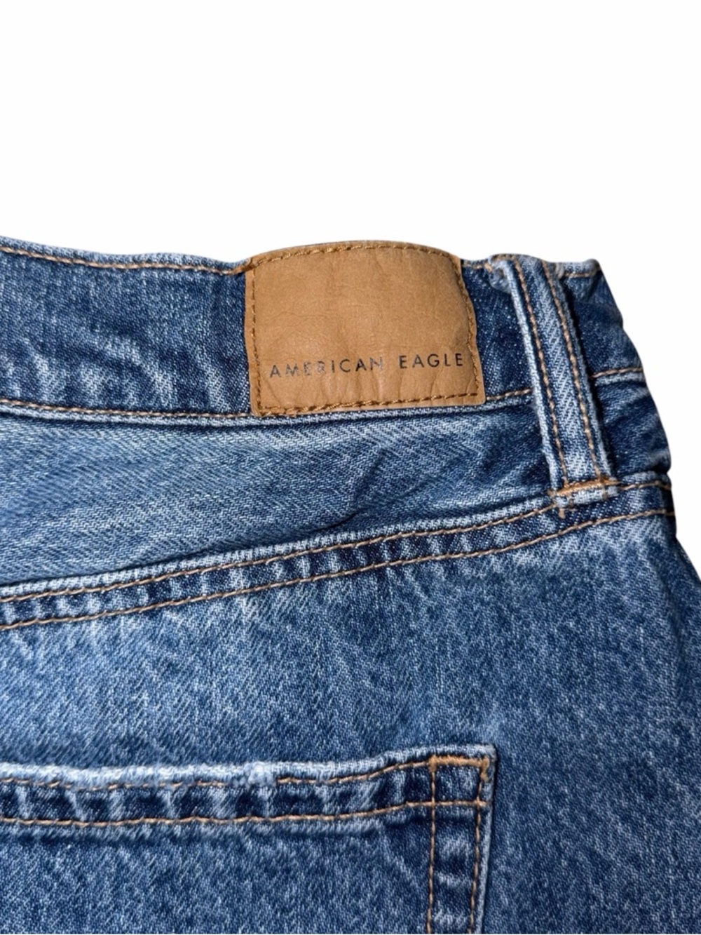 American Eagle Outfitters PRIDE 🏳️‍🌈 Dark Blue High-Rise Denim Shorts - Picture 9 of 10